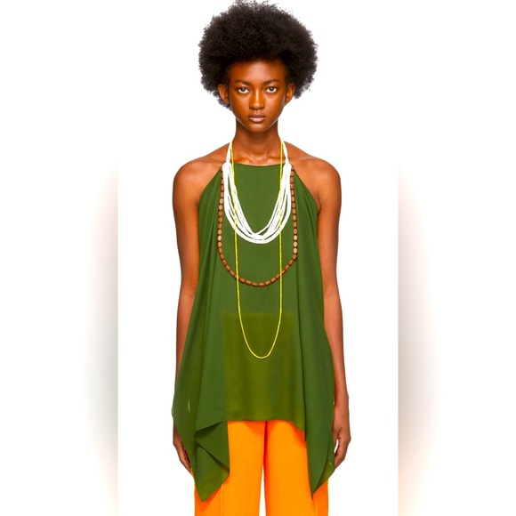 New with tags Jacquemus viscose halter top with attached beading. Size 40/medium - Picture 2 of 16